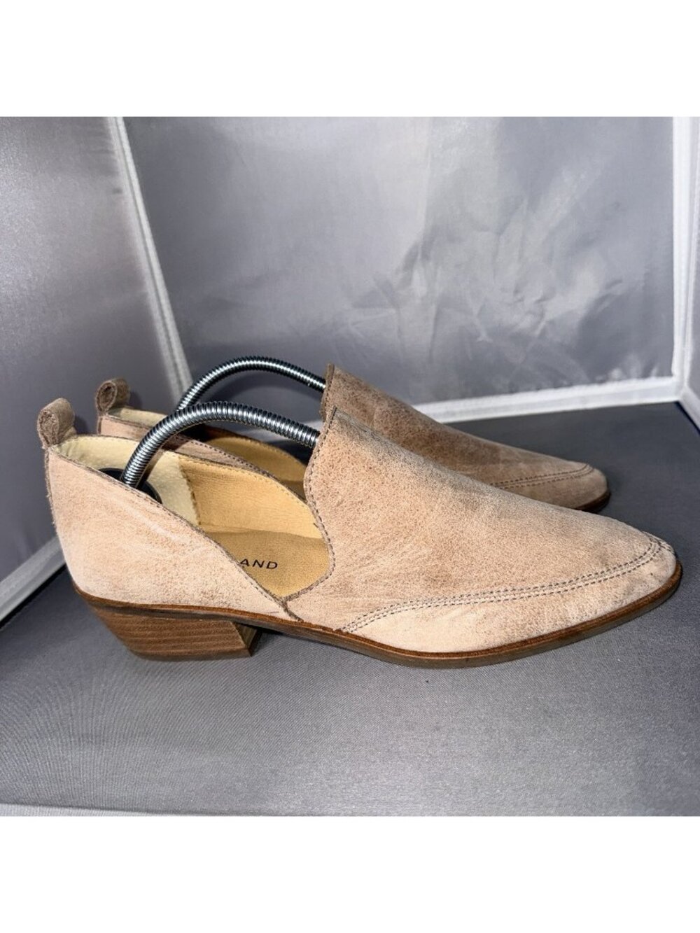 Lucky Brand Mahzan Leather Tan D'Orsay Booties Size 8M